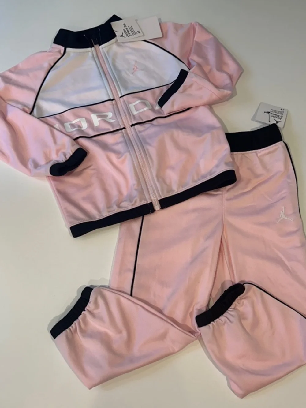 Jordan Girly Pink‎ and Black Track Suit